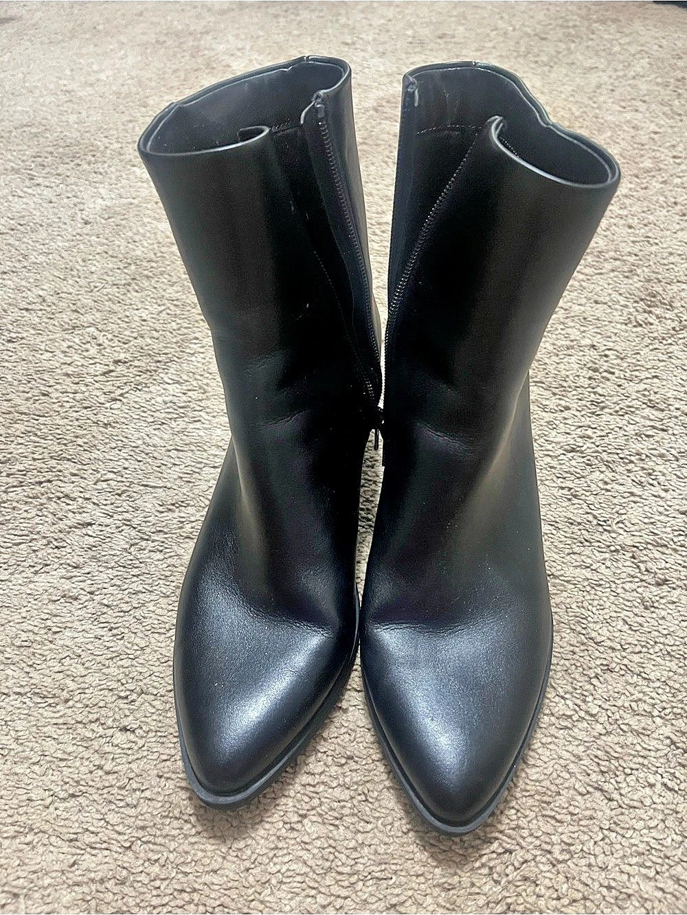 A New Day Gwen Low Shaft Heeled Boots Black